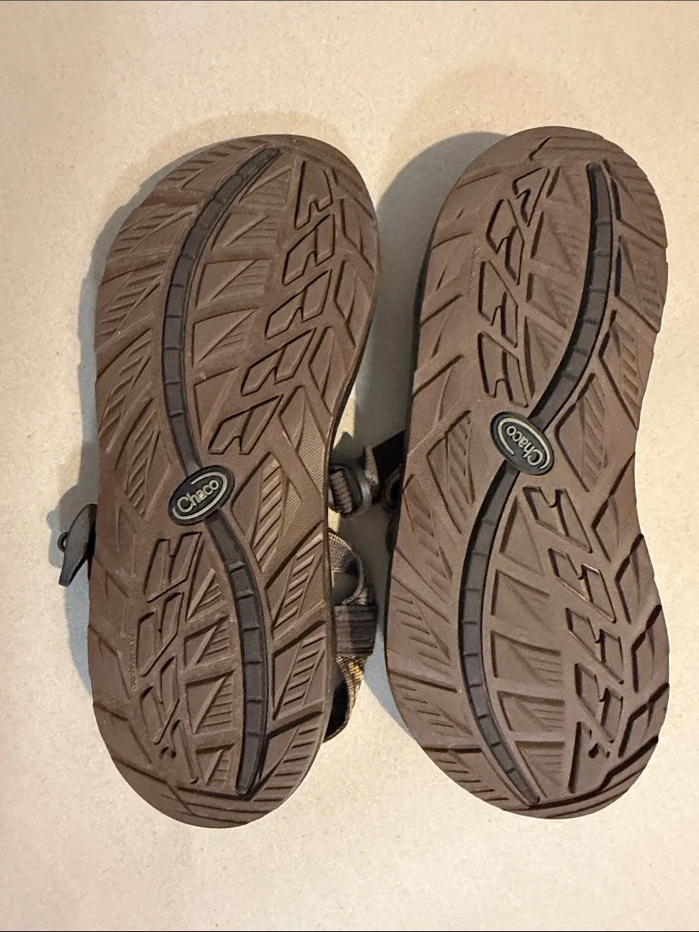 Chaco Men's Sandals Brown and Black Adjustable Webbing